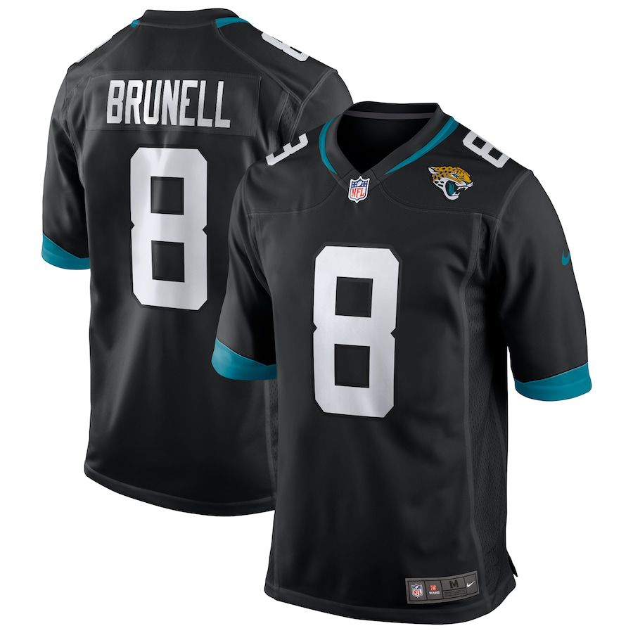 Men Jacksonville Jaguars #8 Mark Brunell Nike Black Game Retired Player NFL Jersey